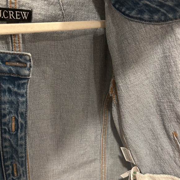 J. Crew Louisa Lady Cropped Jean Jacket with Gold Buttons - Picture 11 of 15